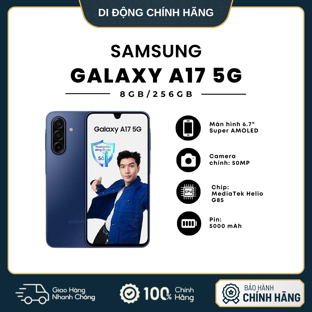 Điện thoại Samsung Galaxy A17 5G 8GB/256GB -Hàng Chính Hãng