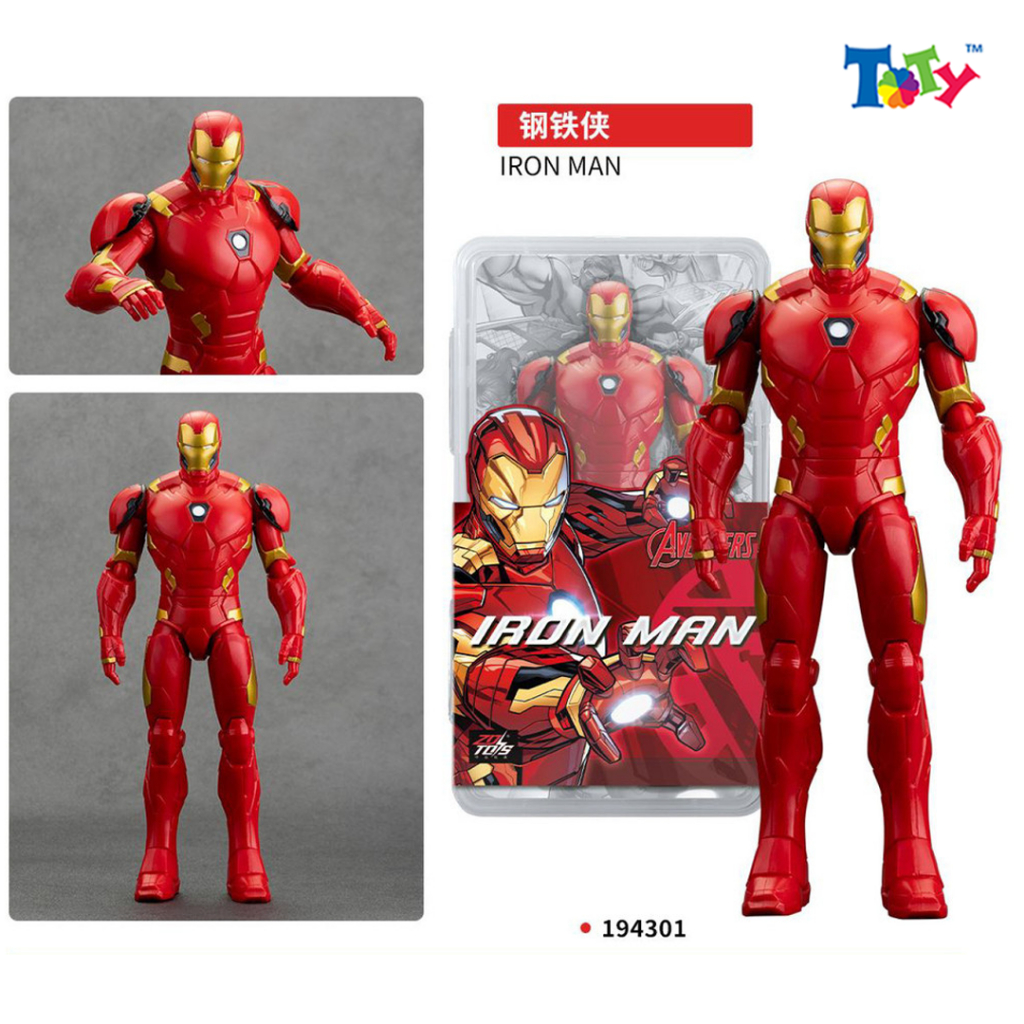 (Chính Hãng ZD Toys) Mô Hình Trang Trí Nhân Vật Marvel (9 inch) - Hulk, Iron Man, Iron Spider Man, C