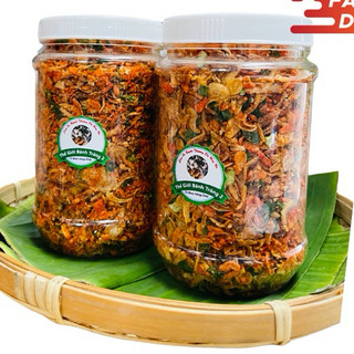 Muối Tép Hành Phi 200g – Mặn Cay Vừa – Trộn Bánh Tráng, Trái Cây, Ăn Vặt Ngon Chuẩn Vị
