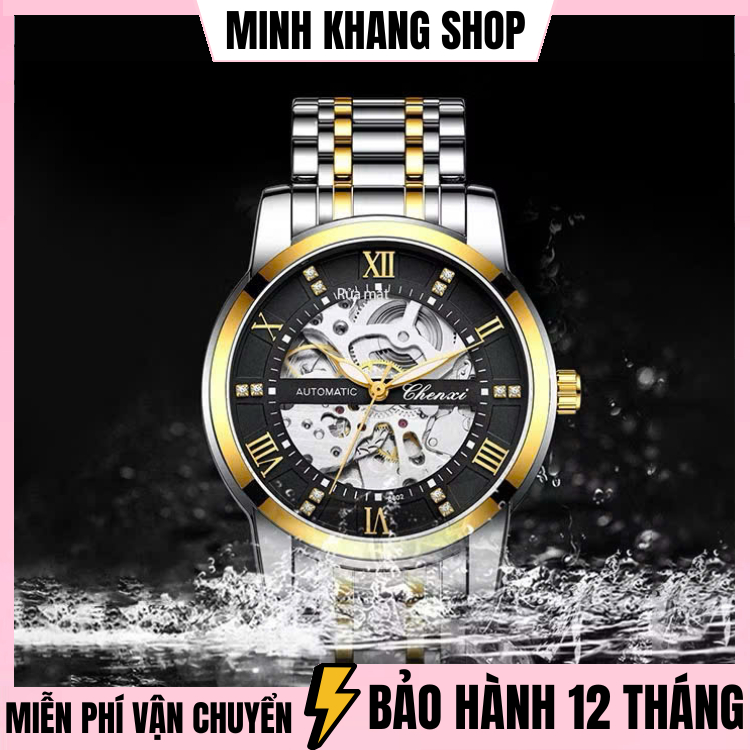 Đồng Hồ Cơ Nam Tự Động AUTOMATIC Chenxi CX8802 Dây Thép Cao Cấp Đẹp Thời Trang Sang Trọng Giá Rẻ