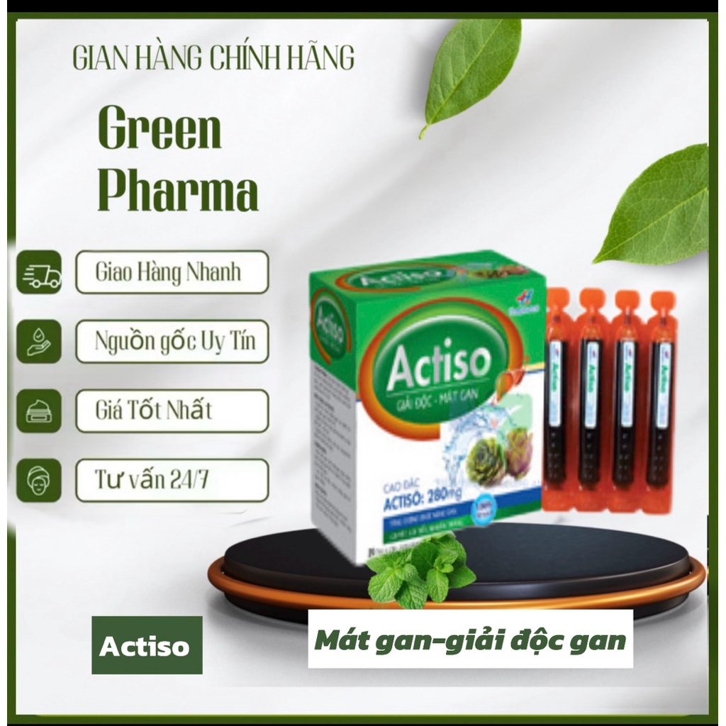 Siro Actiso thanh nhiệt bổ gan,hộp 20 ống