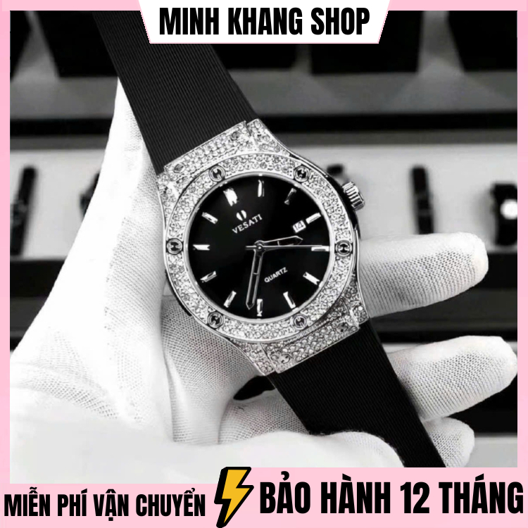 Đồng hồ nam, đồng hồ VERSATI  chính hãng, form hbl, bộ máy pin, khóa thông minh, chống nước tốt, dây