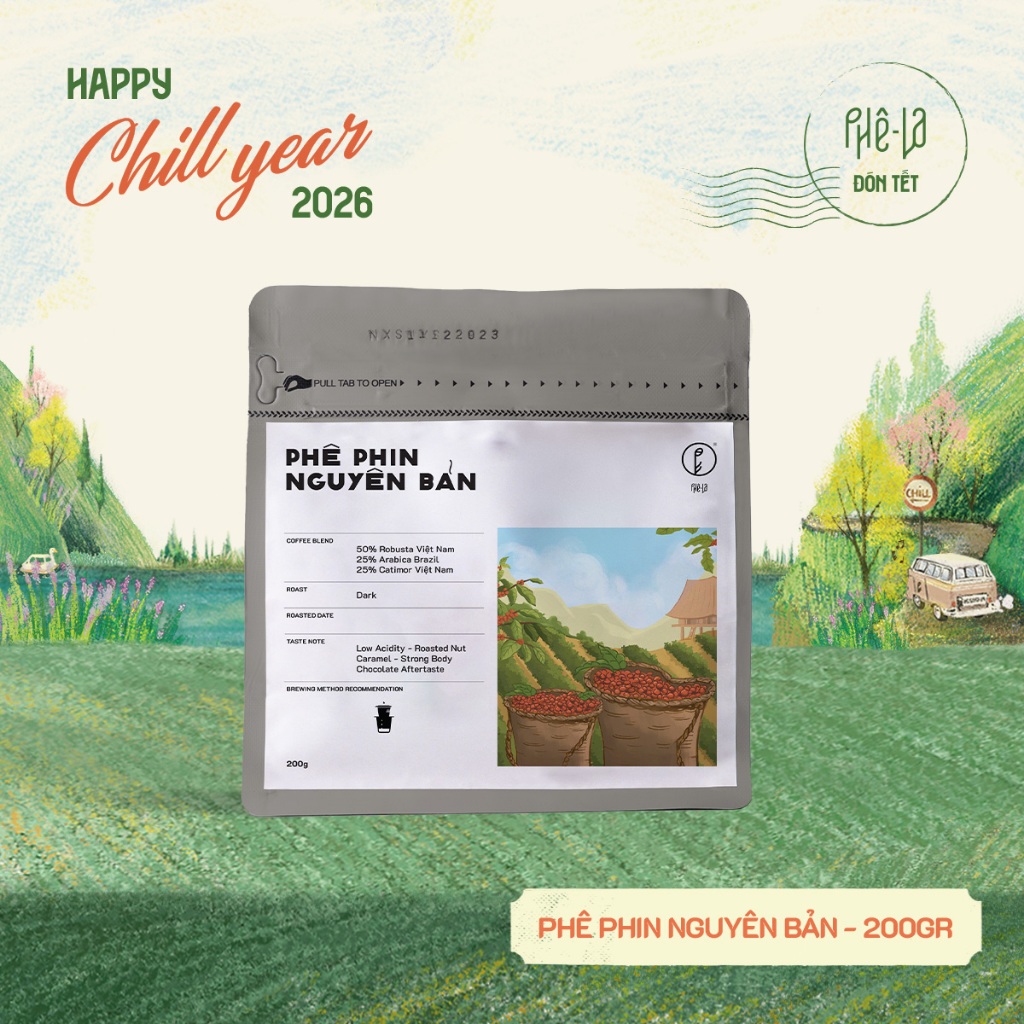 [Cà Phê Bột] Phê Phin Nguyên Bản - Túi 200gr | Phê La