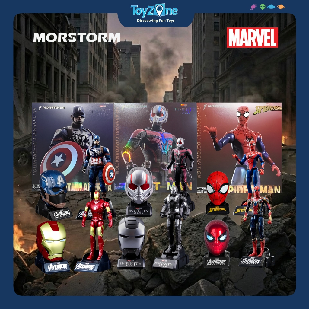 Mô hình nhân vật Marvel Iron Man, War Machine, Ant Man, Captain America, Spider Man, Iron Spider, ch