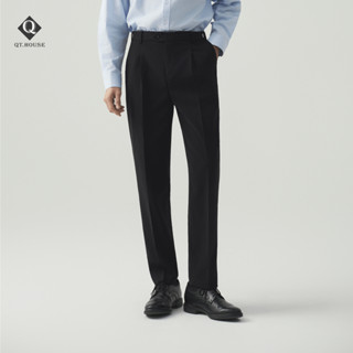 [Bản vải đẹp] Quần Tây Nam Hàn Quốc QTHOUSE Quần Âu Nam Có Đai Chỉnh Eo Sidetab Lưng cao Dáng Baggy 2 Phiên Bản QTA04