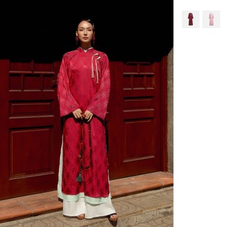 [New1] Áo Dài Linh Lan, Chất Vải Lụa Nhũ - Lụa Gân Thoải Mái, WAD002 SOME HOW STORE