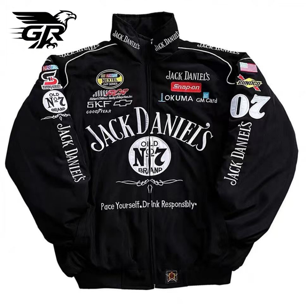 GR Áo Khoác Mỏng Bomber Jack Daniels F1 Áo Khoác Moto Parachute Chống Gió Local Brand Áo Khoác Thể T