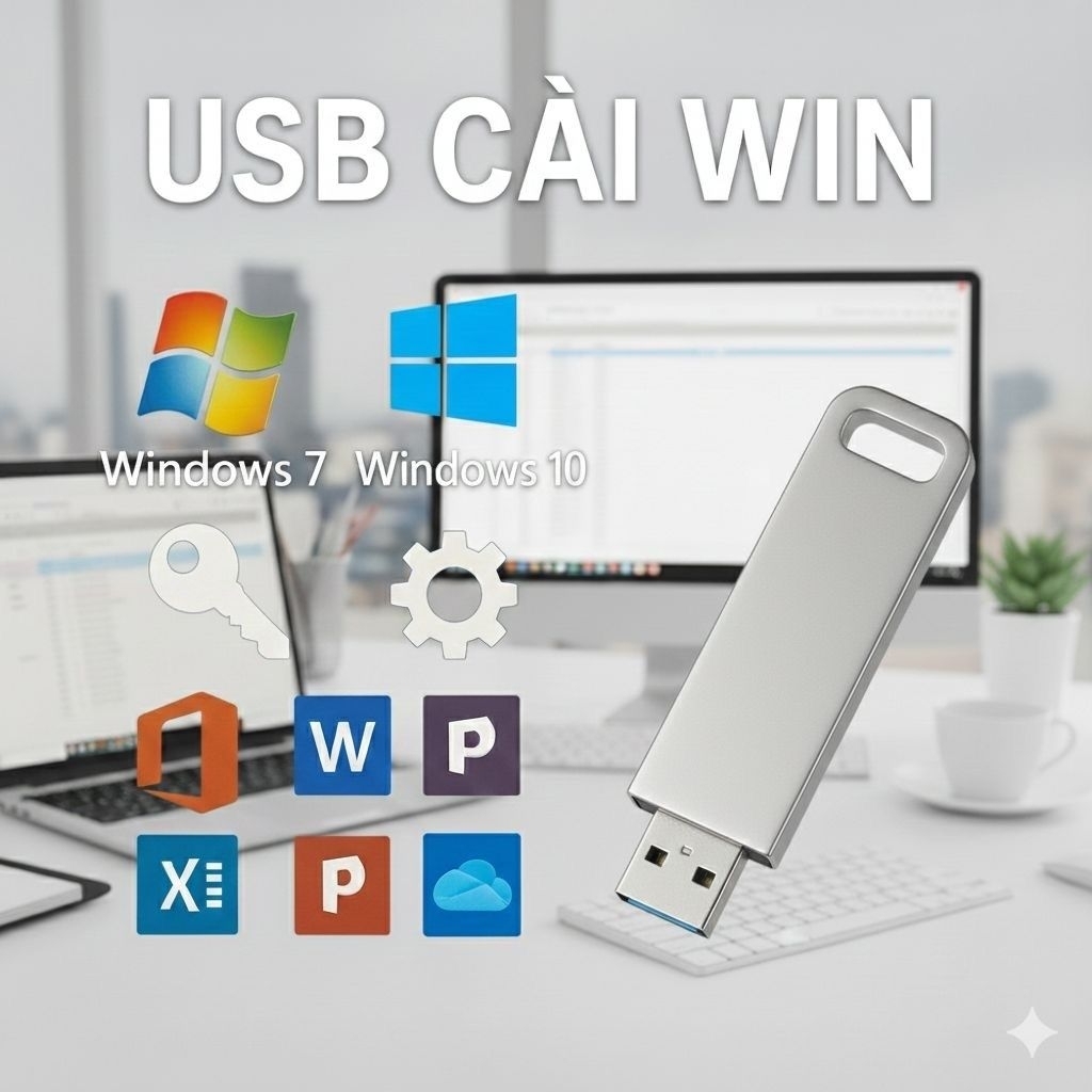 USB Cài Win, USB Cài hệ điều hành, Cứu hộ PC -Laptop, Cài Win 7 10 11 - Máy tính để bàn và laptop.