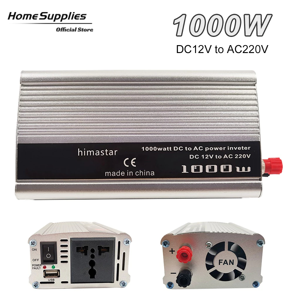 Bộ Kích Điện Ắc Quy 12v Lên 220v 1000w INVERTER - Bộ Chuyển Đổi Điện Áp Dc 24v Sang Ac 220v
