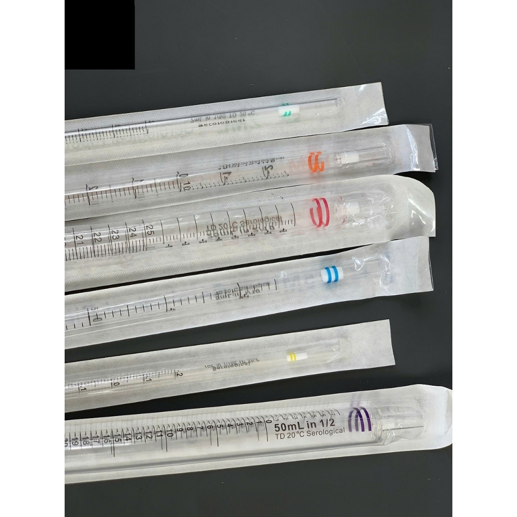 PIPET THẲNG bằng nhựa 1ml - 10ml tiệt trùng, đóng gói từng chiếc