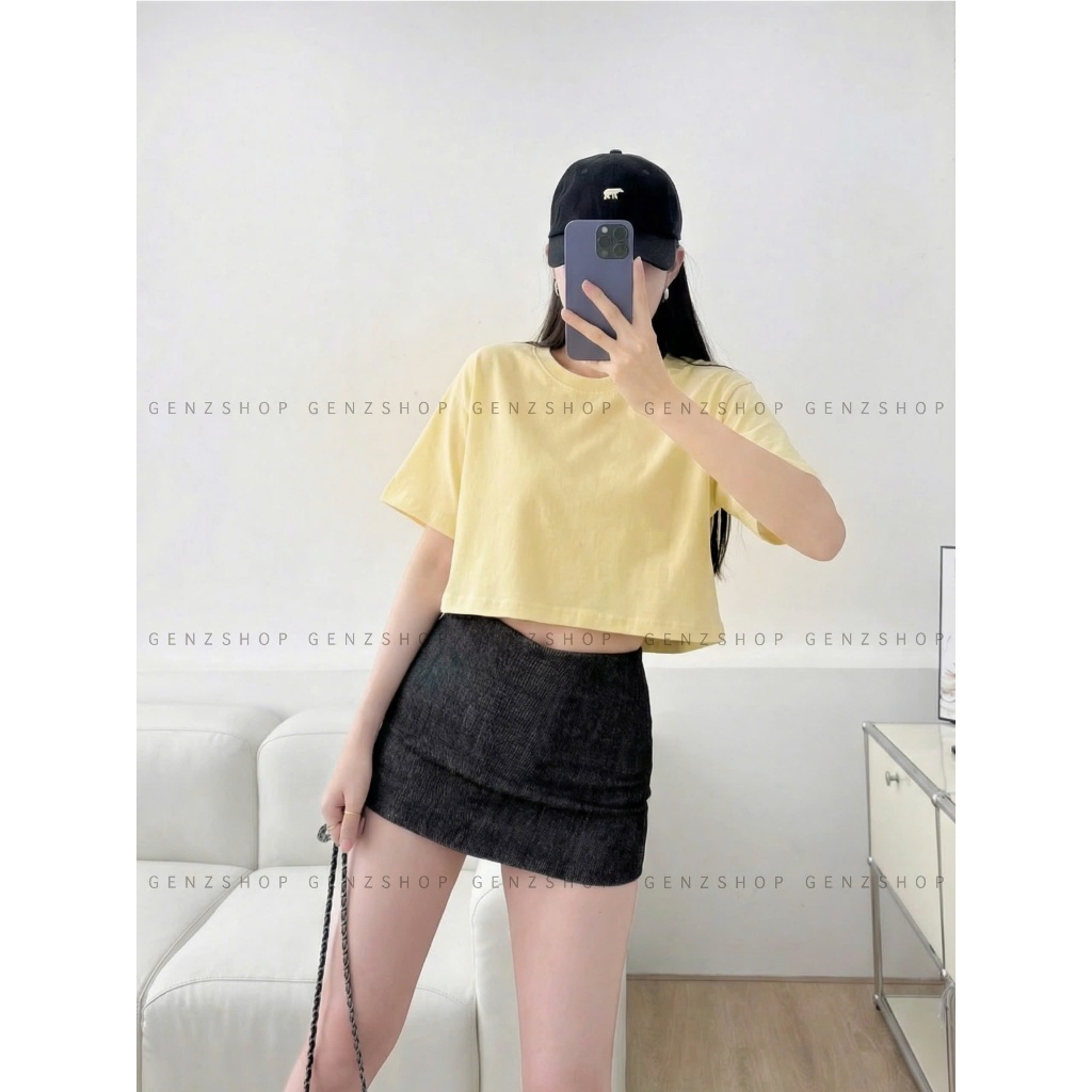 ÁO CROPTOP TRƠN FULL MÀU FORM RỘNG BEST SELLER BST26 | BigBuy360 - bigbuy360.vn