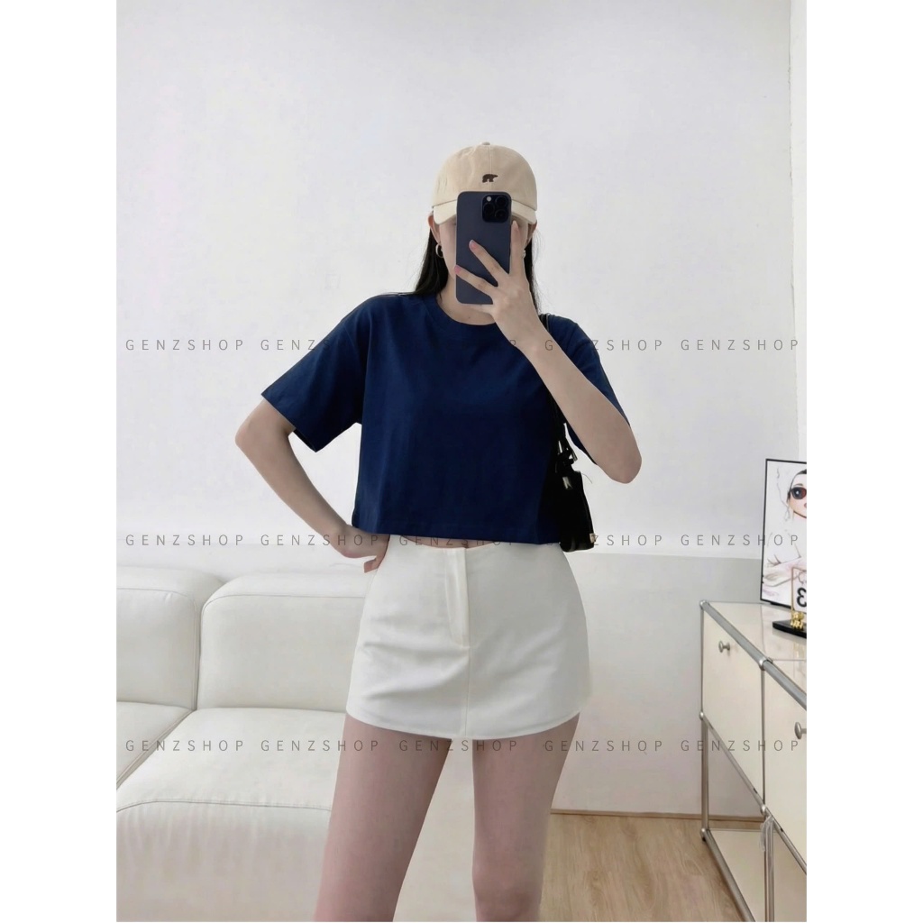 ÁO CROPTOP TRƠN FULL MÀU FORM RỘNG BEST SELLER BST26 | BigBuy360 - bigbuy360.vn