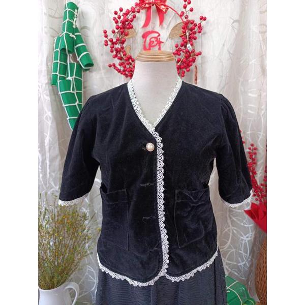 CHIBEST thanh lý - Áp nhung kiểu phối ren bymo - SIZE M