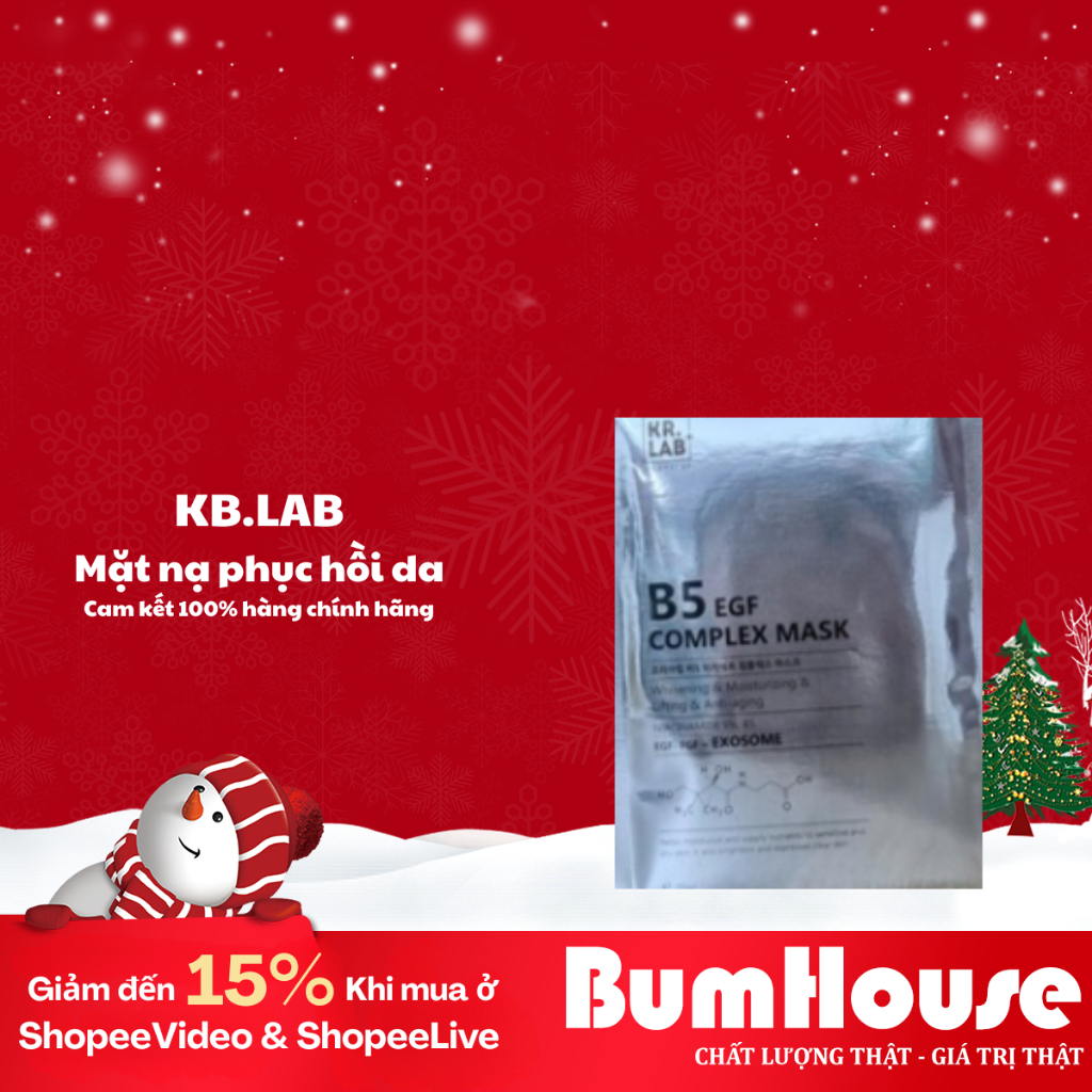 [HÀNG CTY] Combo 10 Mặt Nạ Kr.Lab+ Clinical B5 EGF Complex Cấp Ẩm Sâu, Phục Hồi Da Treatment 25ml
