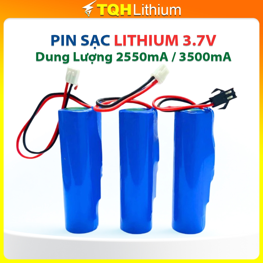 Bộ PN sạc 3.7V EVE 18650-3.7V-2.550mAh/ 3500mAh có mạch bảo vệ và giắc cắm