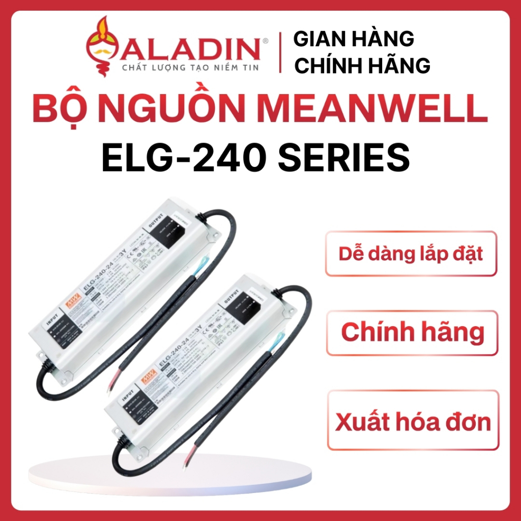 Nguồn LED Driver MEANWELL ELG-240-24-3Y, ELG-240-24A-3Y, ELG-240-24B-3Y, ELG-240-36A-3Y, ELG-240-42A