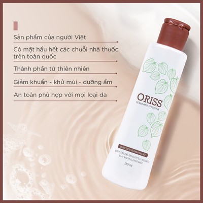 [Quà Tặng] Dung Dịch Vệ Sinh Oriss chai 150ml