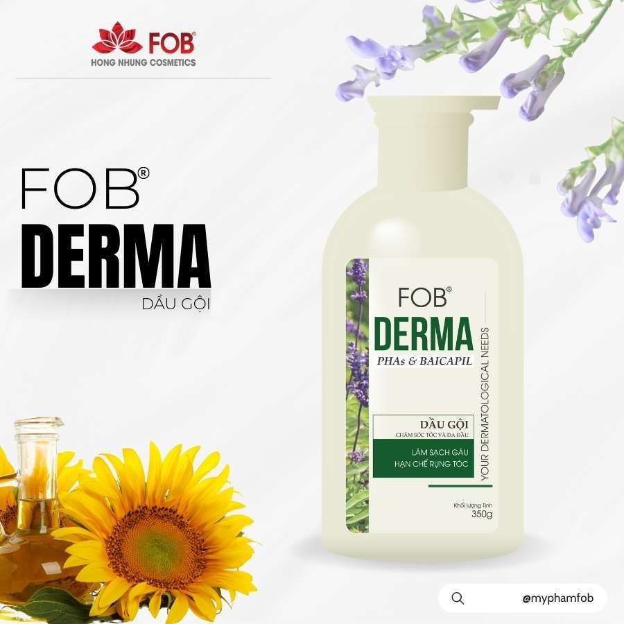 Dầu gội chăm sóc tóc và da đầu FOB DERMA