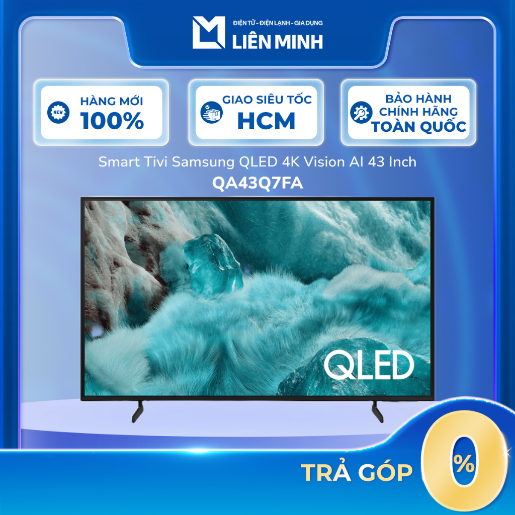 QA43Q7FA - SAMSUNG 43 Inch QLED Q7FA 4K Vision AI Smart TV (2025) QA43Q7FAAKXXV [Giao Toàn Quốc]