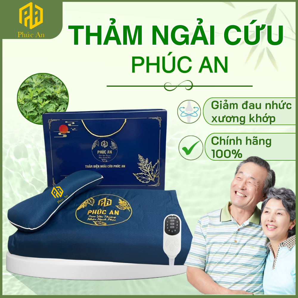 [CHÍNH HÃNG] Thảm ngải cứu chính hãng PHÚC AN, đau mỏi xương khớp, Quà tặng cho ông bà, cha mẹ