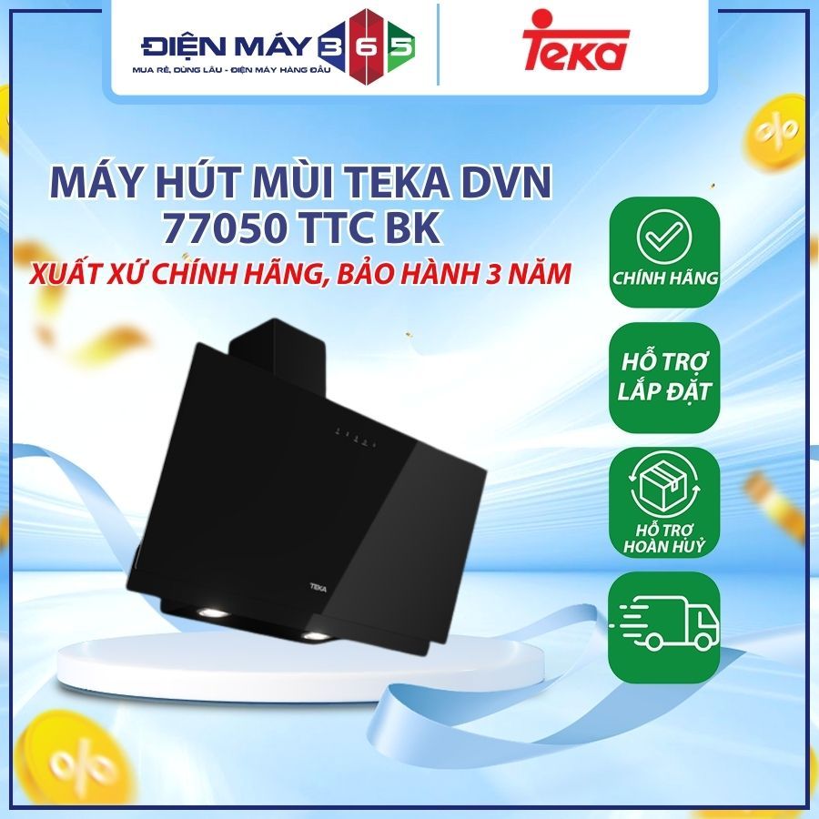 Máy hút mùi TEKA DVN 77050 TTC BK - Thiết Kế Tối Giản, Hiện Đại 112950011 - DNH