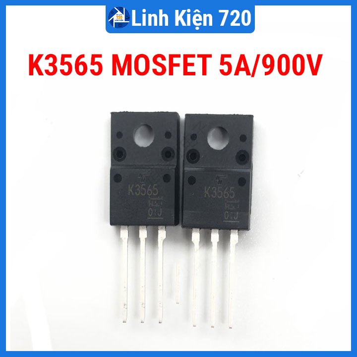 Linh kiện điện tử K3565 Mosfet 3 chân cắm GDS 5A/900V N-CH