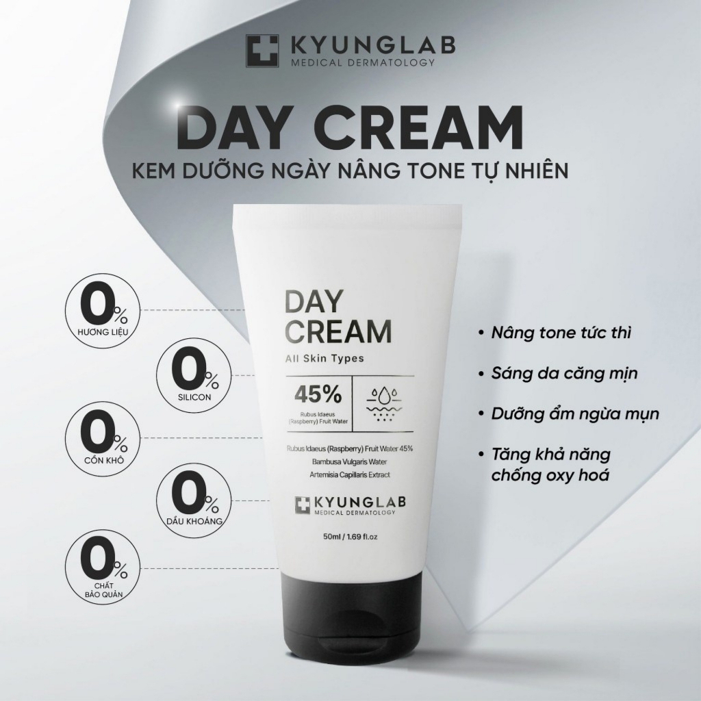 Kem dưỡng da ban ngày Kyunglab, kem dưỡng trắng da, nâng tone, dưỡng ẩm, Day Cream 50m