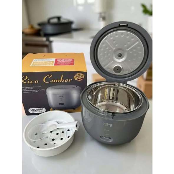 Nồi Cơm Điện LEBENLANG LBL0581 GREY 1,2L lõi inox