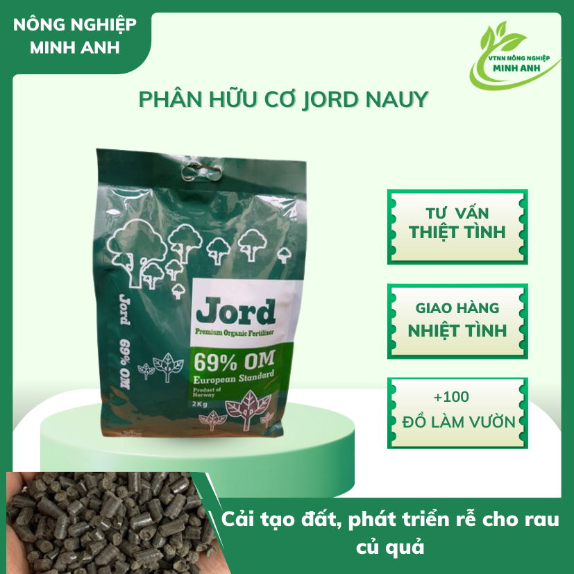 (TÚI 5KG) PHÂN HỮU CƠ JORD NAUY