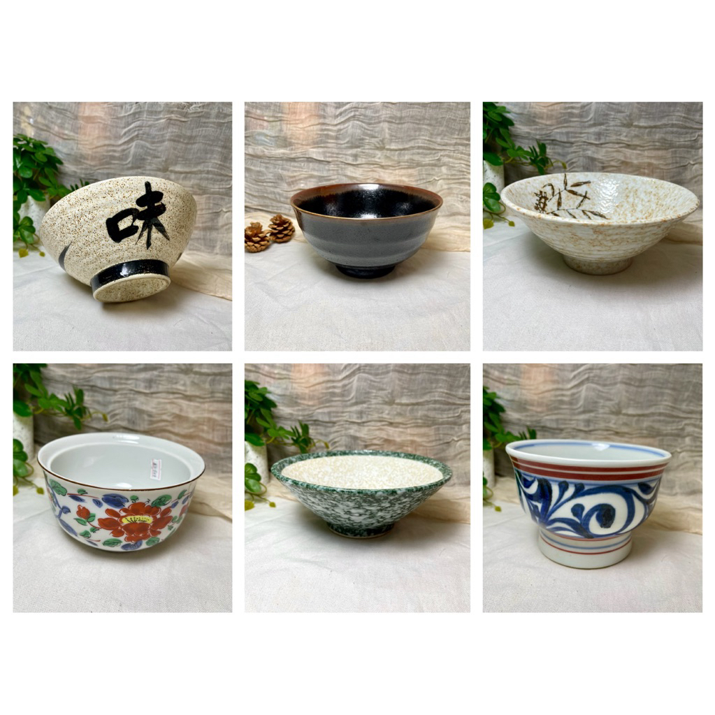 HANA HOUSE-Tô Gốm Sứ Nhật Bản Nhiều Mẫu | Tô Ăn Cơm Mì Ramen Canh Salad | Men Vân Mộc Vẽ Tay Decor B