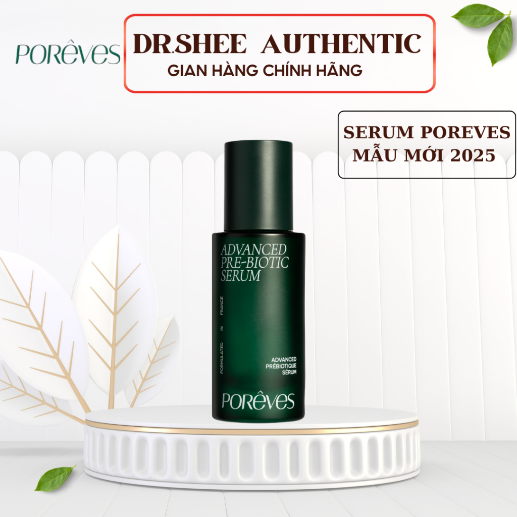 Poreves Serum phục hồi Poreves tinh chất tiền lợi khuẩn, cân bằng hệ vi sinh, cấp ẩm, làm dịu với ch