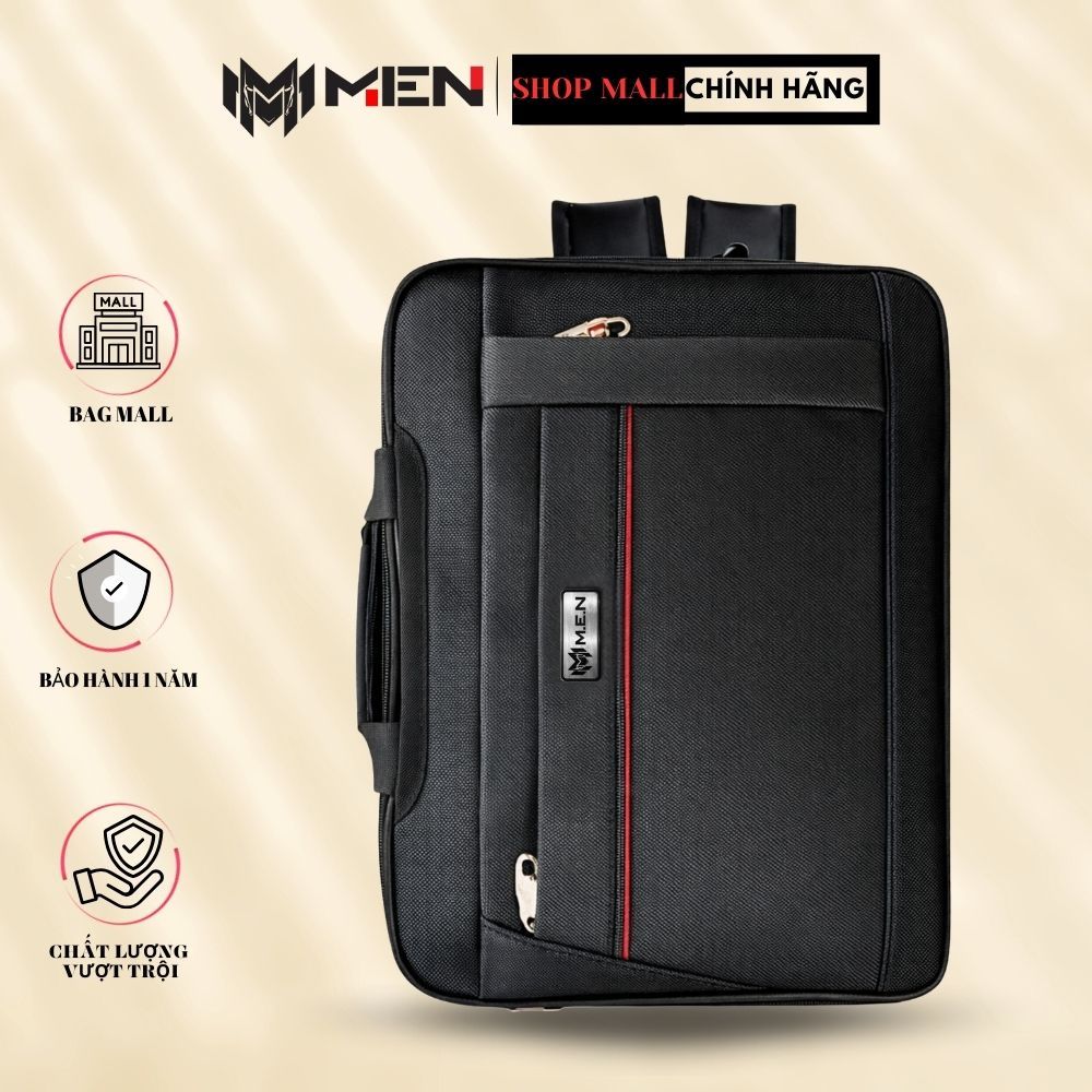 Cặp học sinh đa năng balo đựng laptop 15 inch Dù Xốp căn lề M.E.N H1991