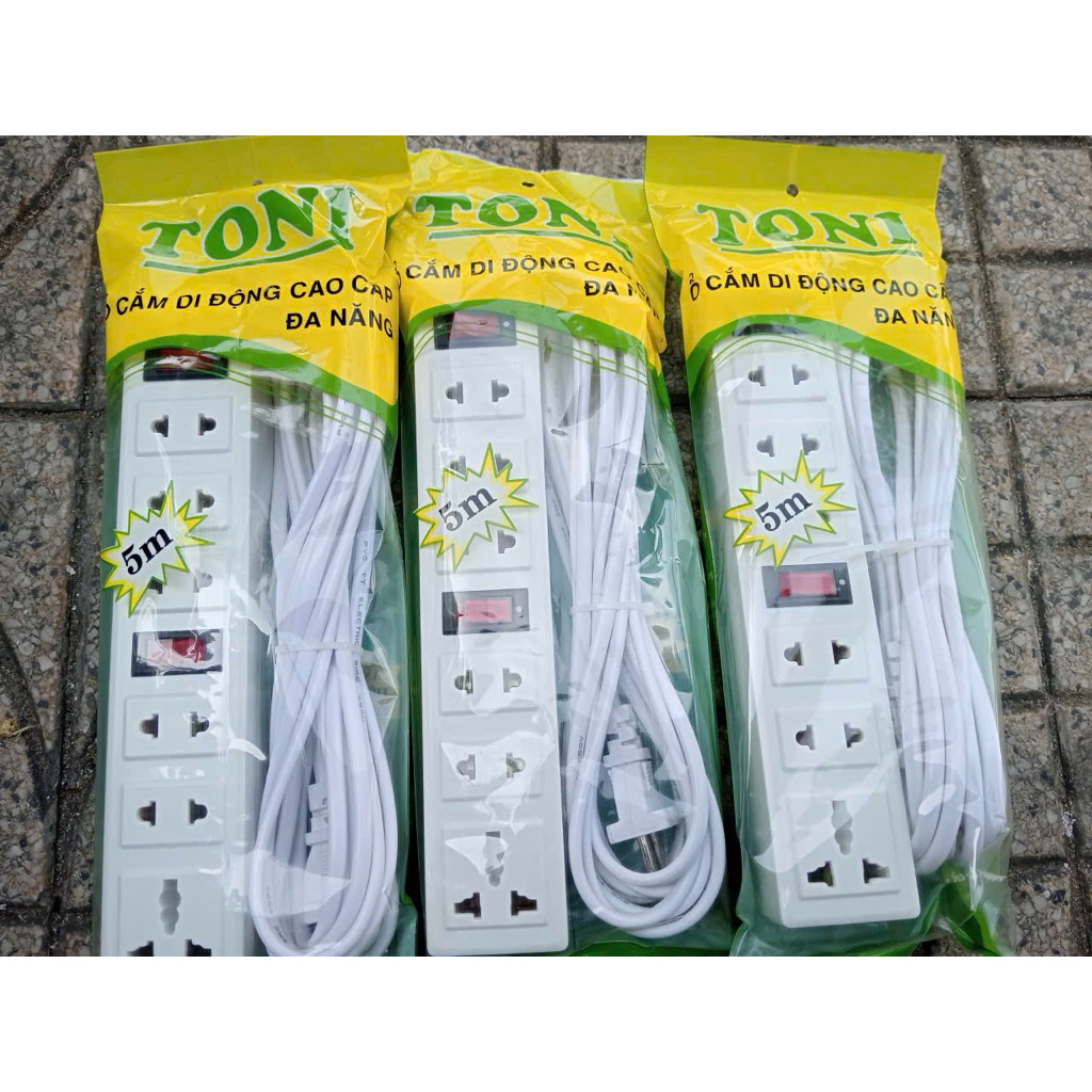 Ổ cắm điện TONI 2 công tắc 5m