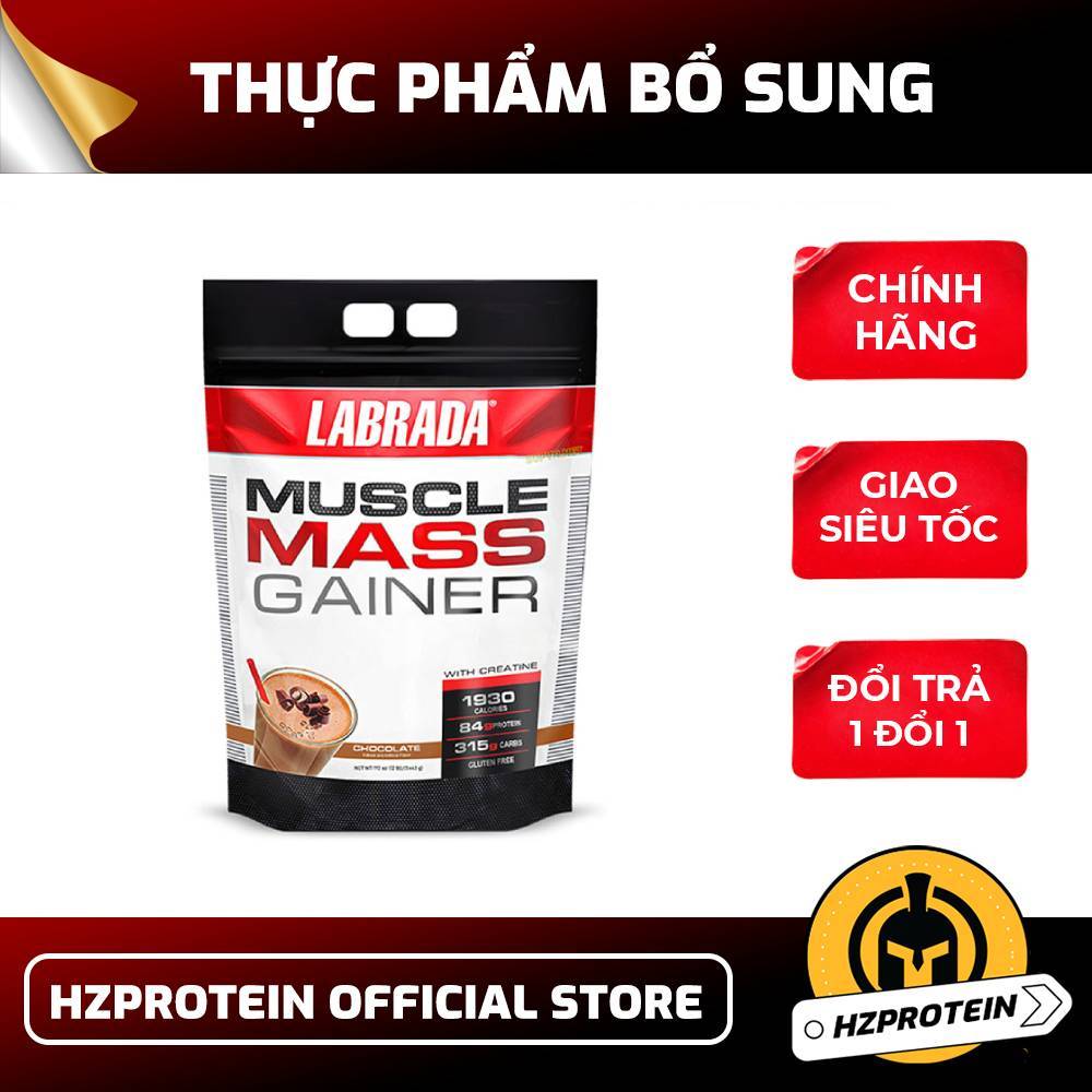 Labrada Muscle Mass Gainer 12Lbs Dễ Uống Dễ Pha