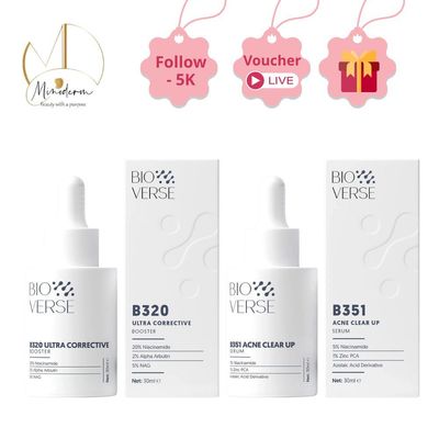 Tinh Chất Bioverse B320, B351 cải thiện mụn, làm sáng, mờ thâm.
