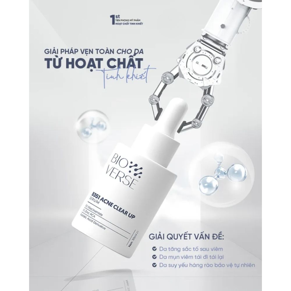 Ảnh 7 của Tinh Chất Bioverse B320, B351 cải thiện mụn, làm sáng, mờ thâm.