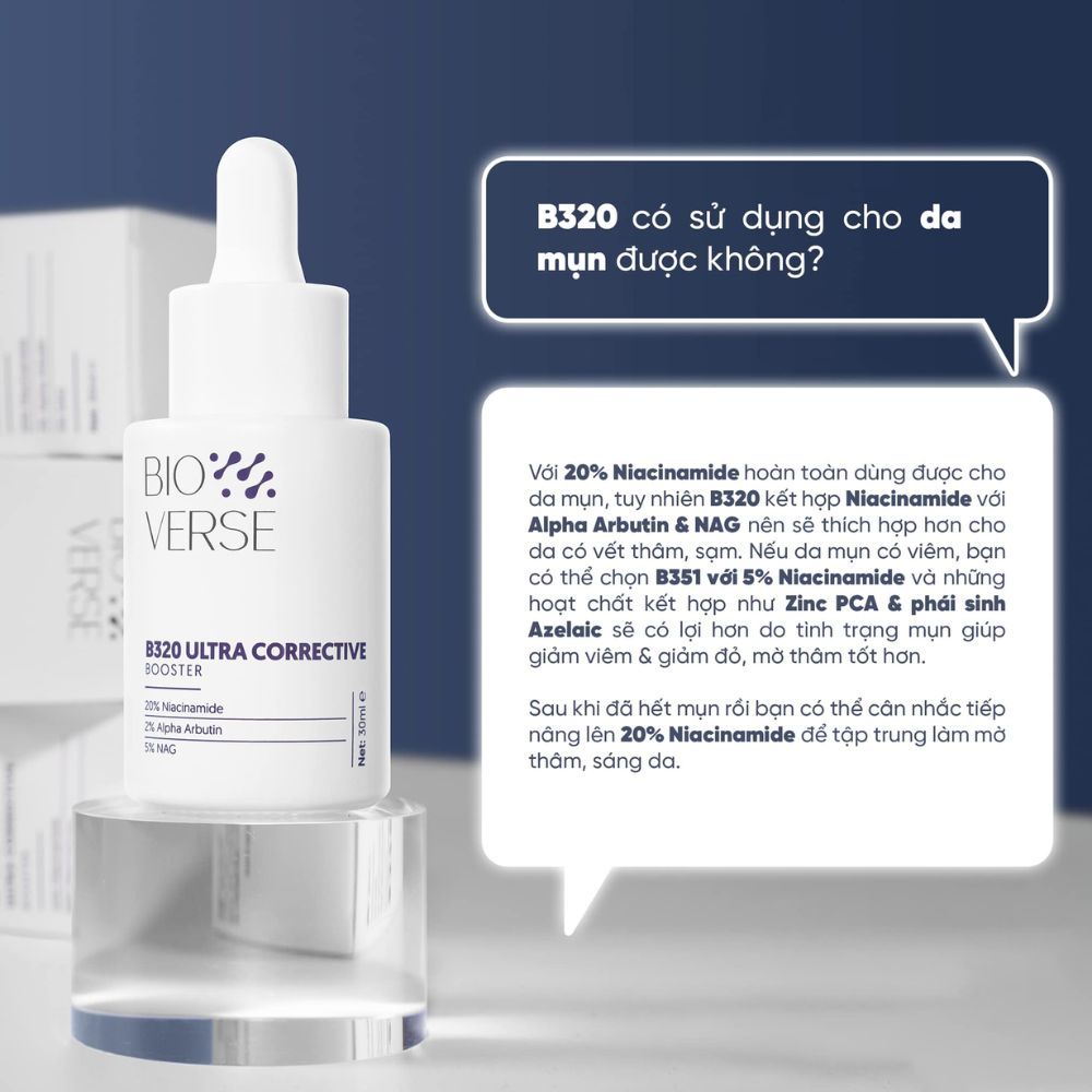 Ảnh 4 của Tinh Chất Bioverse B320, B351 cải thiện mụn, làm sáng, mờ thâm.