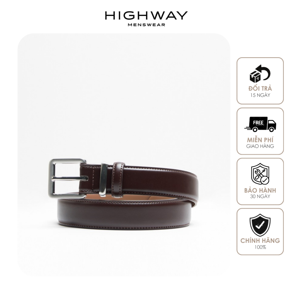 Thắt lưng nam da bò thật Highway (Menswear) Carter