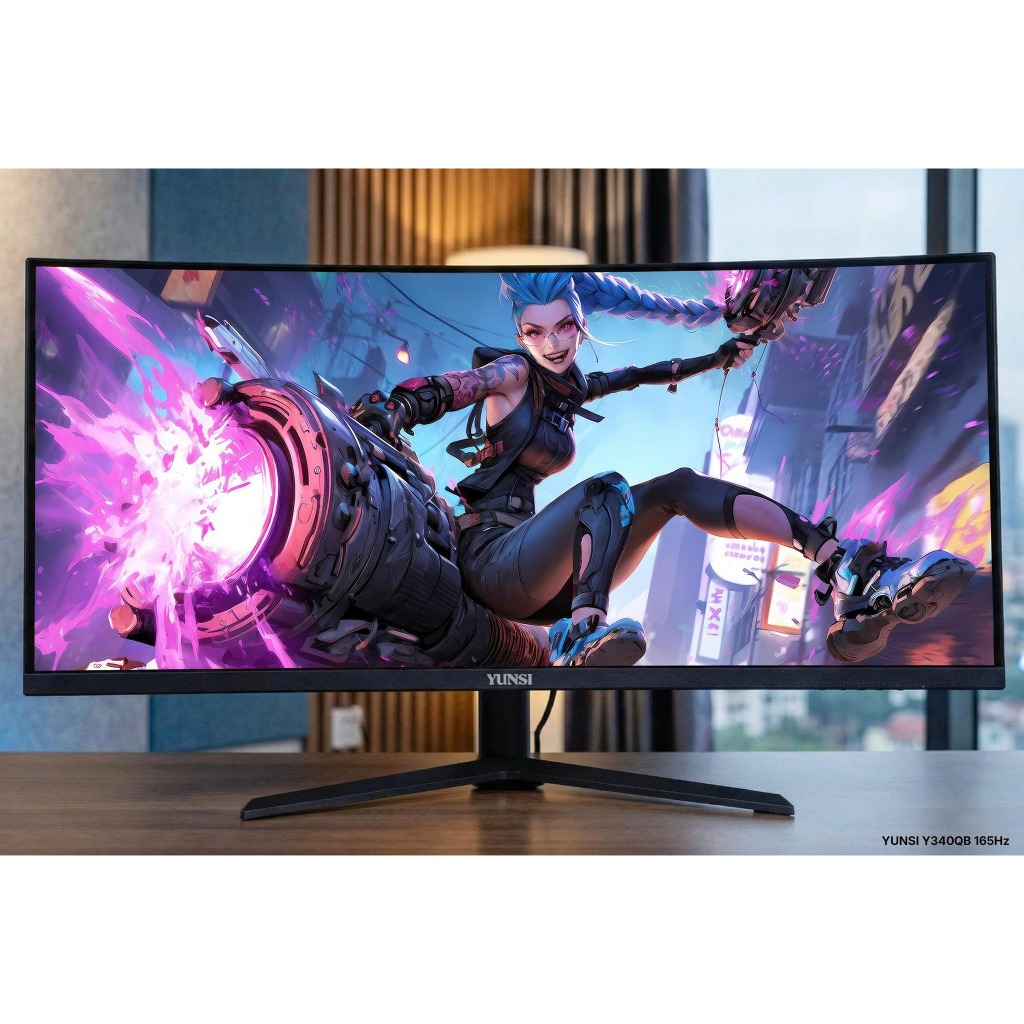 Màn Hình 34inch 4K Yunsi Y340QB (240Hz, 3440x1440, 1ms, DP+HDMI, có thể nâng hạ) chính hãng bảo hành