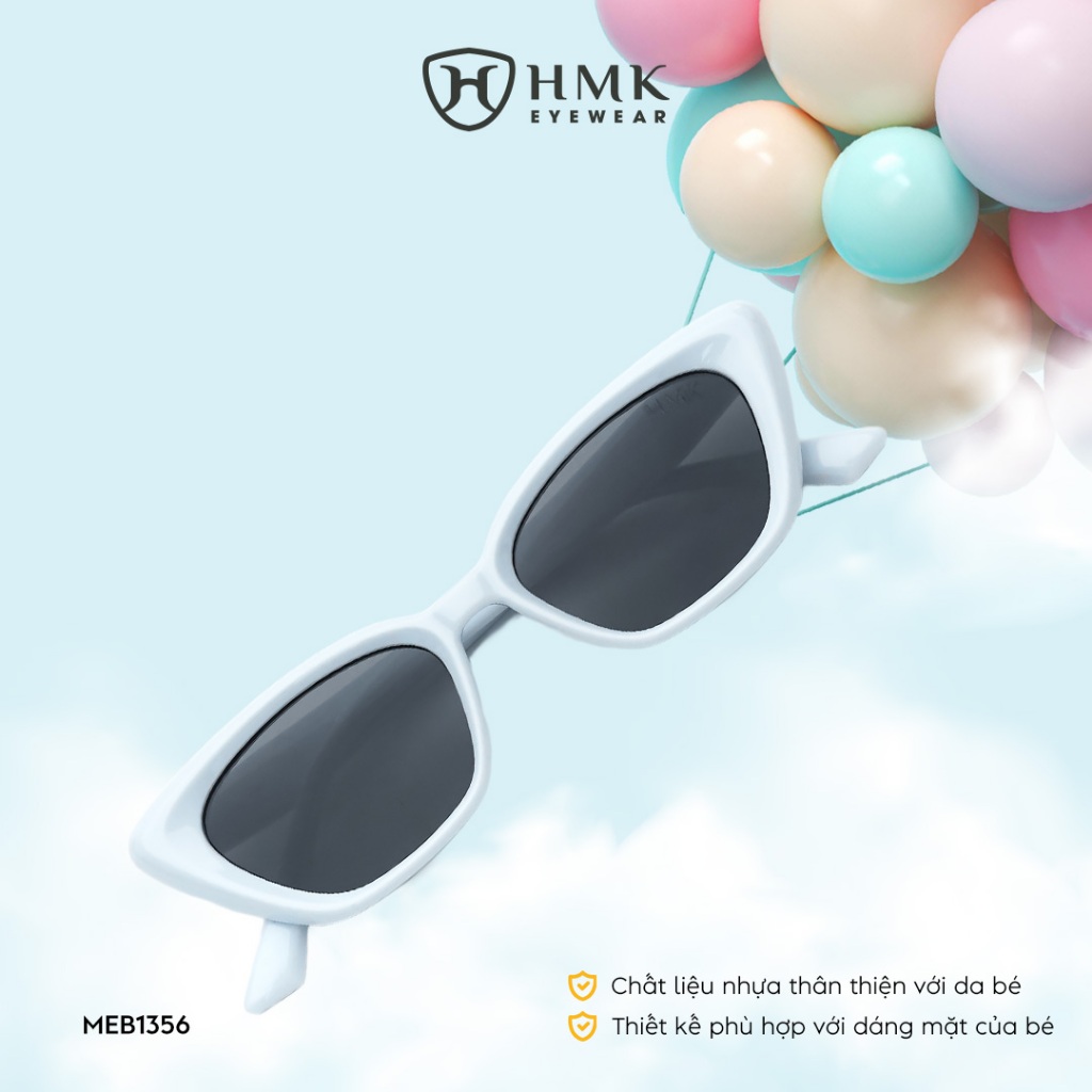 Kính Mát Cho Bé Gái HMK Eyewear Kính Phân Cực Chống Tia UV Nhựa Dẻo Nhiều Màu Dễ Thương - MEB1356