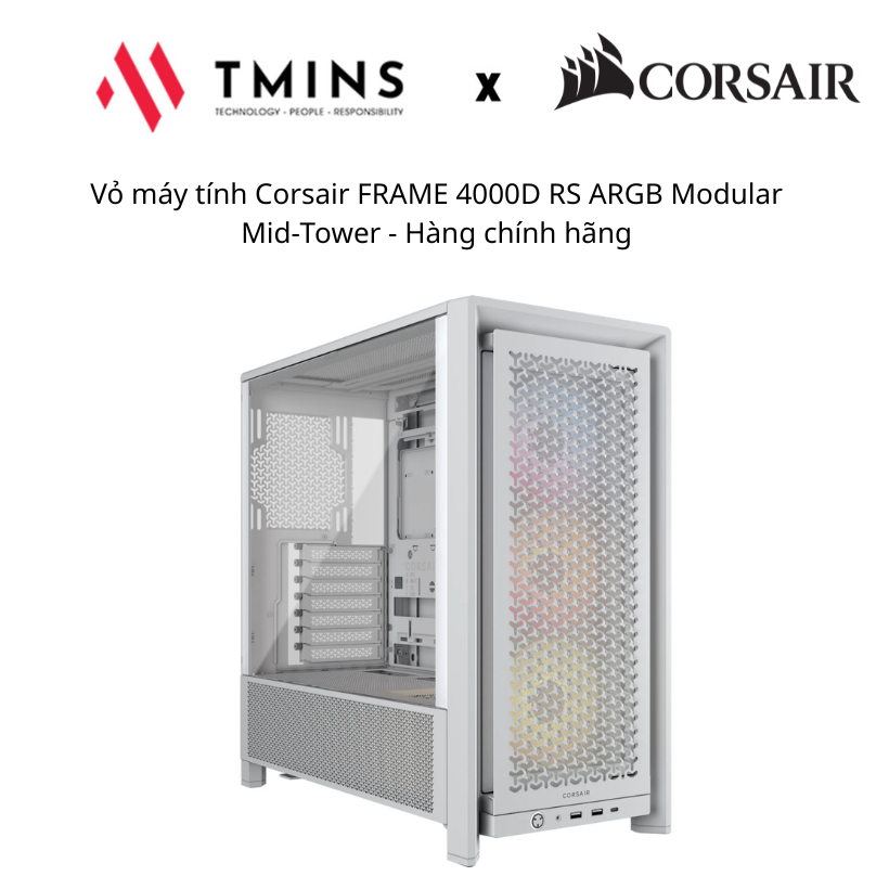 Vỏ máy tính Corsair FRAME 4000D RS ARGB Modular Mid-Tower - Hàng chính hãng