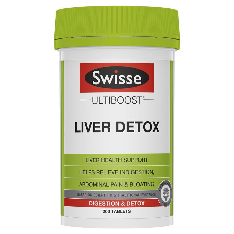Viên uống bổ gan, thải độc gan úc swisse liver detox 60 viên,120 viên, 200 viên