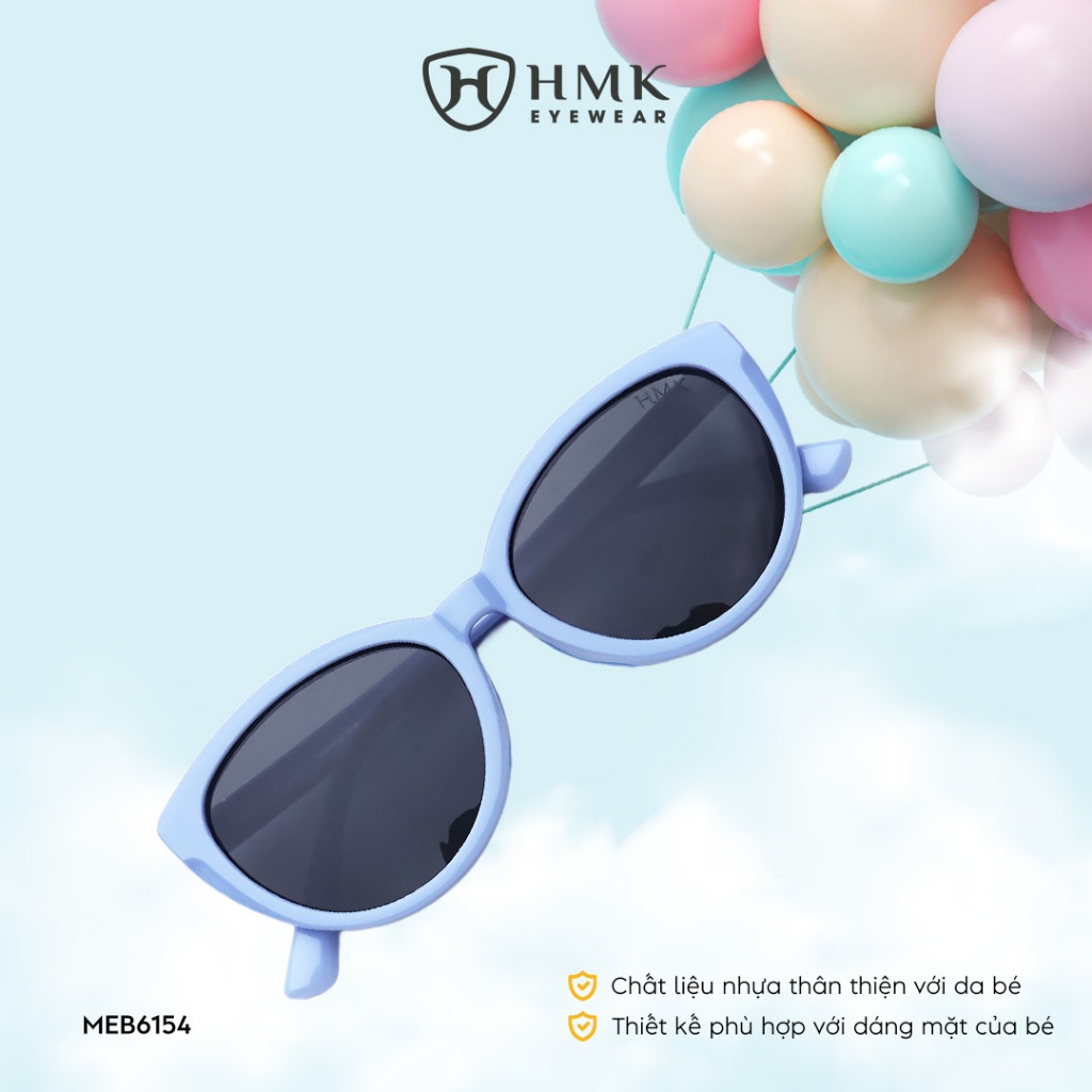 Kính Mát Trẻ Em HMK Eyewear Dáng Mắt Mèo Tròng Phân Cực Chống UV Nhiều Màu - MEB6154