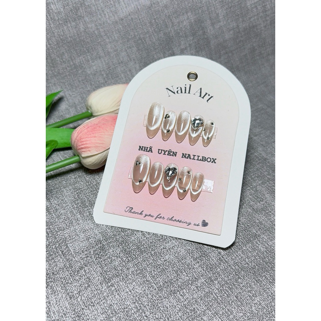 G52 Nailbox Thạch Nude Phối Đá Khối