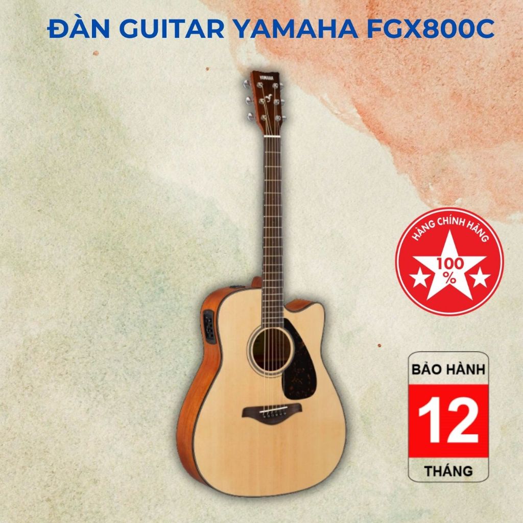 [Chính hãng] Đàn guitar acoustic Yamaha FGX800C tích hợp EQ kiểu dáng cutaway