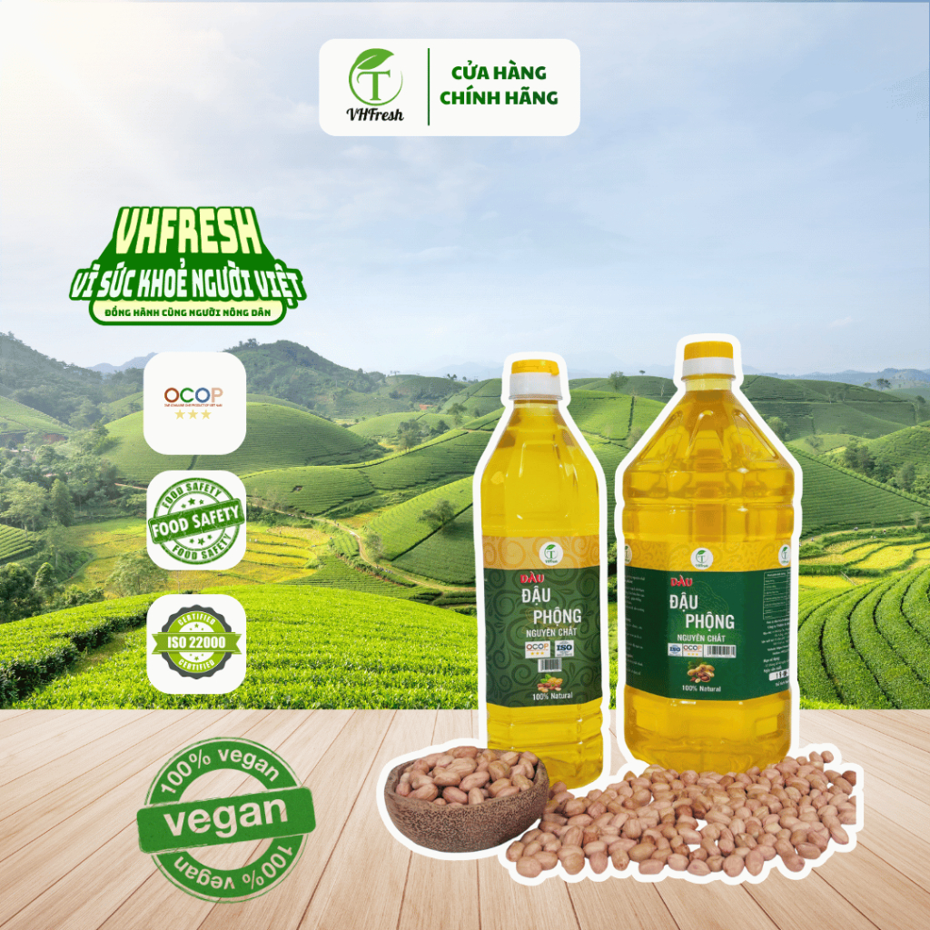 DẦU ĐẬU PHỘNG NGUYÊN CHẤT ORGANIC VHFRESH