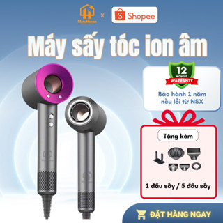 Máy Sấy Tóc Ion Âm MATE HOMES- 1800W, Giảm Xơ Rối, 3 Mức độ gió, 4 Mức độ nhiệt, Chăm sóc tóc tại nhà