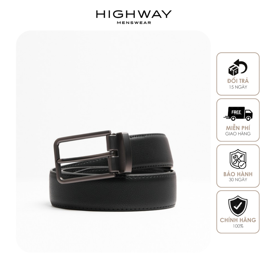 Thắt lưng nam da bò thật Highway (Menswear) Donny