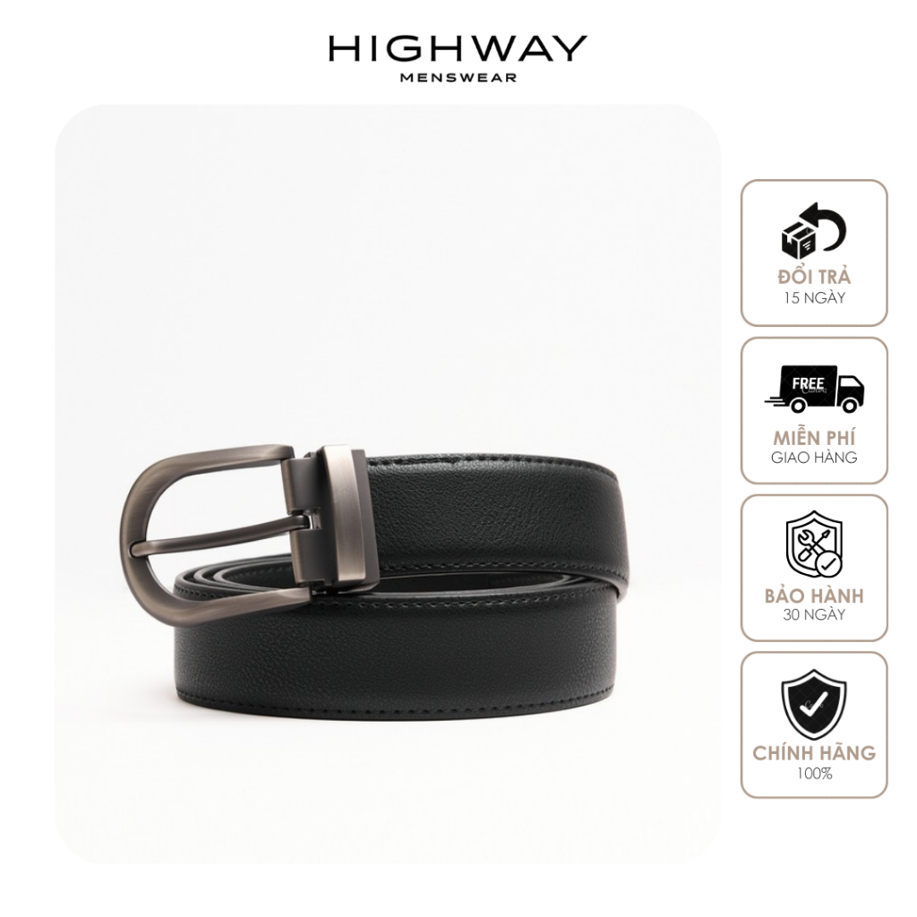 Thắt lưng nam da bò thật Highway (Menswear) Jefferson