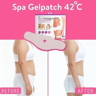 Miếng Dán Tan Mỡ Bụng Spa Gel Patch 42°C (Hộp Gồm 5 Miếng)
